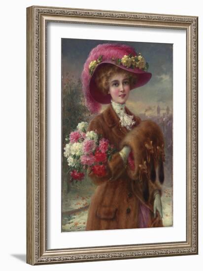 Winter Beauty, 1910-Emile Vernon-Framed Giclee Print