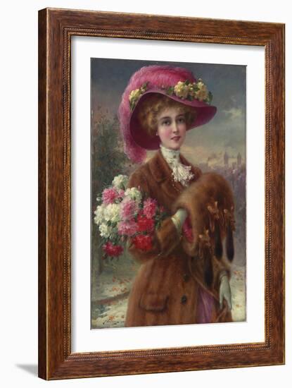 Winter Beauty, 1910-Emile Vernon-Framed Giclee Print