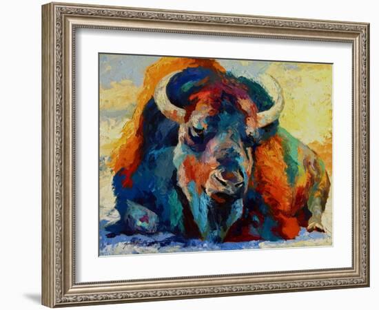 Winter Bison-Marion Rose-Framed Giclee Print