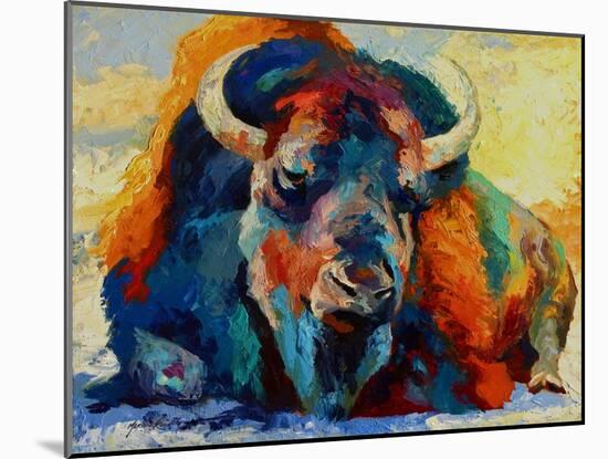 Winter Bison-Marion Rose-Mounted Giclee Print
