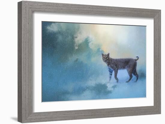 Winter Bobcat-Jai Johnson-Framed Giclee Print