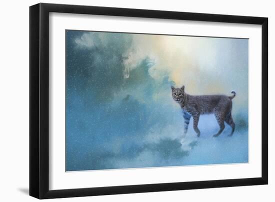 Winter Bobcat-Jai Johnson-Framed Giclee Print