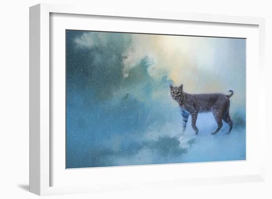 Winter Bobcat-Jai Johnson-Framed Giclee Print