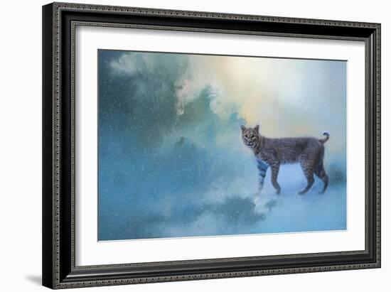 Winter Bobcat-Jai Johnson-Framed Giclee Print