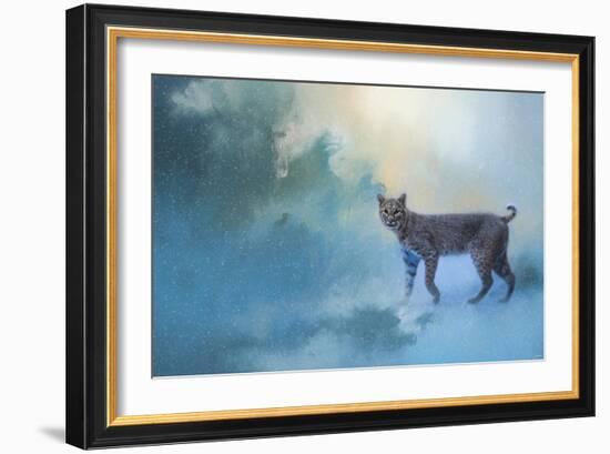 Winter Bobcat-Jai Johnson-Framed Giclee Print