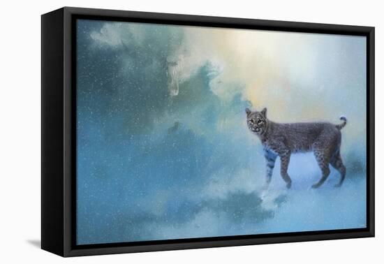 Winter Bobcat-Jai Johnson-Framed Premier Image Canvas