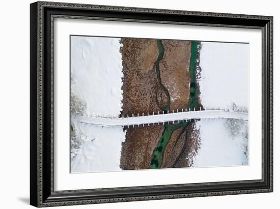 Winter Bridge-Ales Krivec-Framed Giclee Print