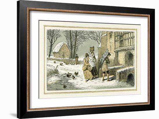 Winter by William Shakespeare-Myles Birket Foster-Framed Giclee Print