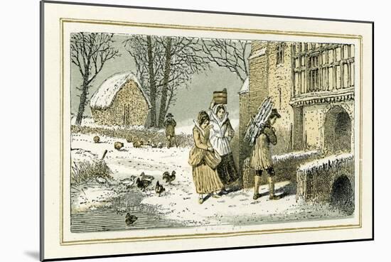 Winter by William Shakespeare-Myles Birket Foster-Mounted Giclee Print