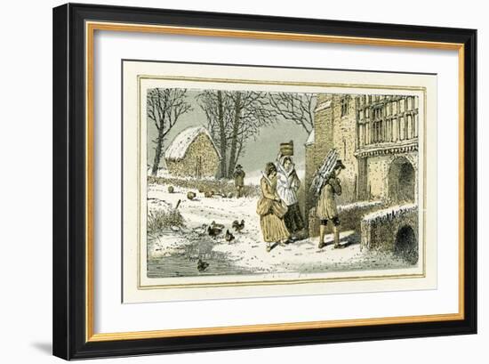 Winter by William Shakespeare-Myles Birket Foster-Framed Giclee Print