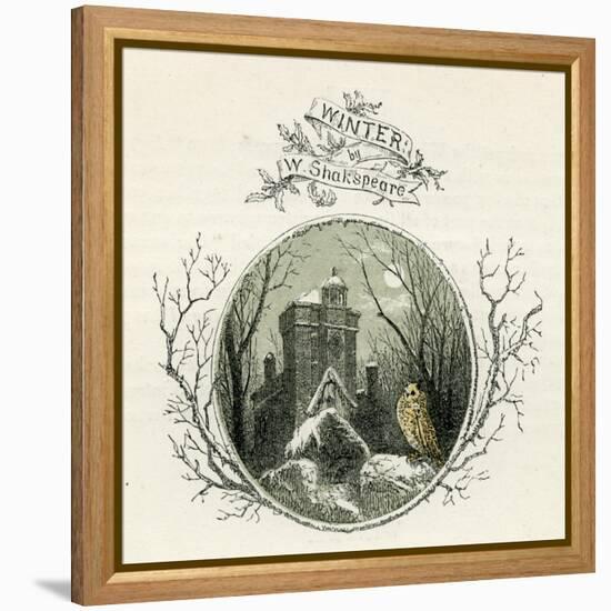 Winter by William Shakespeare-Myles Birket Foster-Framed Premier Image Canvas