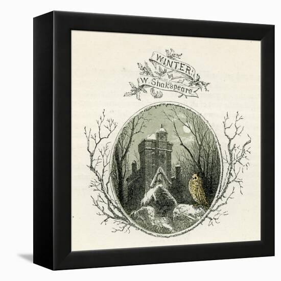 Winter by William Shakespeare-Myles Birket Foster-Framed Premier Image Canvas