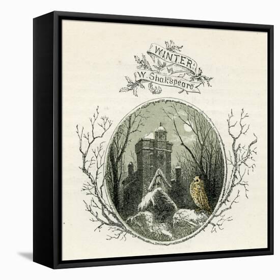 Winter by William Shakespeare-Myles Birket Foster-Framed Premier Image Canvas