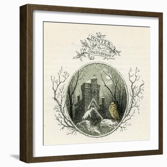 Winter by William Shakespeare-Myles Birket Foster-Framed Giclee Print