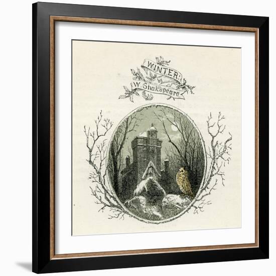 Winter by William Shakespeare-Myles Birket Foster-Framed Giclee Print