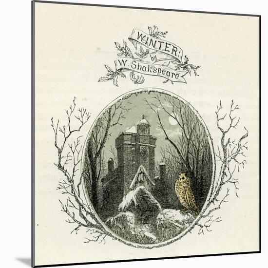 Winter by William Shakespeare-Myles Birket Foster-Mounted Giclee Print