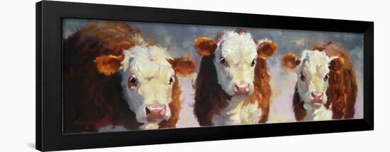Winter Calves-Carolyne Hawley-Framed Art Print
