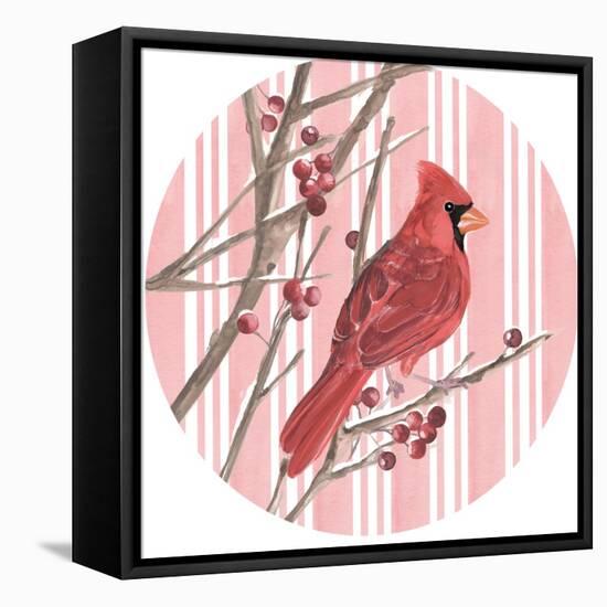 Winter Cardinal Collection C-Annie Warren-Framed Stretched Canvas