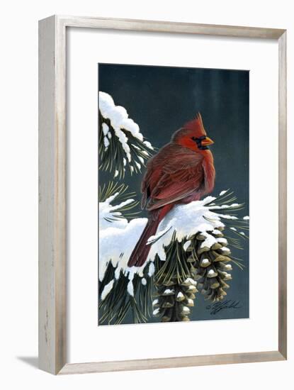 Winter Cardinal-Wilhelm Goebel-Framed Giclee Print