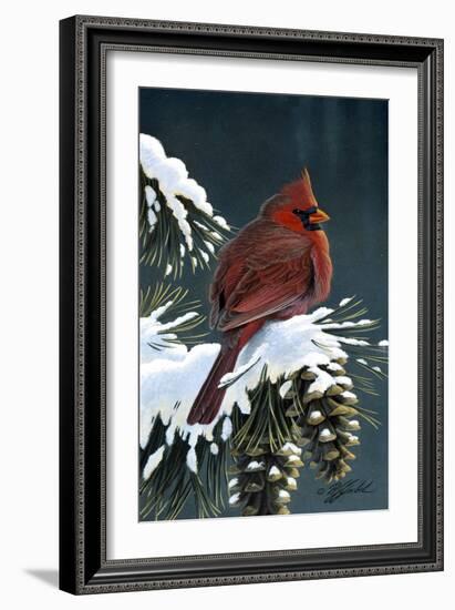 Winter Cardinal-Wilhelm Goebel-Framed Giclee Print