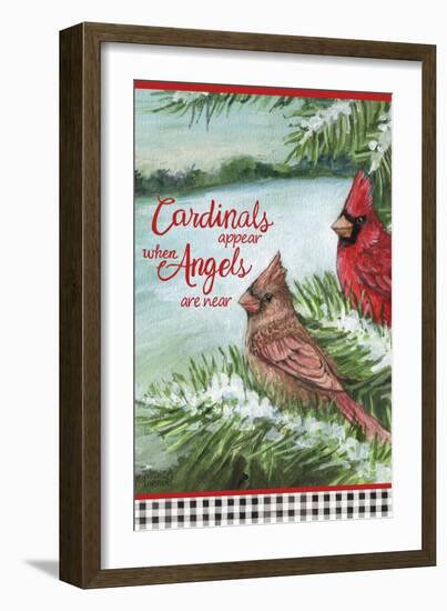 Winter Cardinals Are Angels-Melinda Hipsher-Framed Giclee Print