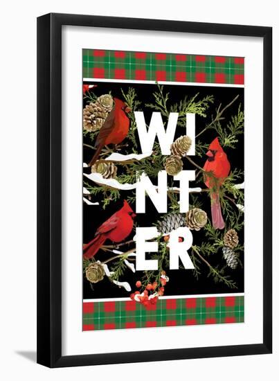 Winter Cardinals-Kimberly Allen-Framed Art Print