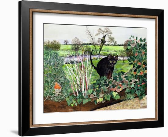 Winter Cat-Hilary Jones-Framed Giclee Print