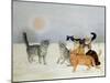 Winter-Cats-Ditz-Mounted Giclee Print