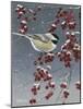 Winter Chickadees I-Fred Szatkowski-Mounted Art Print