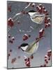 Winter Chickadees II-Fred Szatkowski-Mounted Art Print