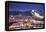 Winter Cityscape of Park City Mountain Resort and Deer Valley Resort, Utah-Adam Barker-Framed Premier Image Canvas