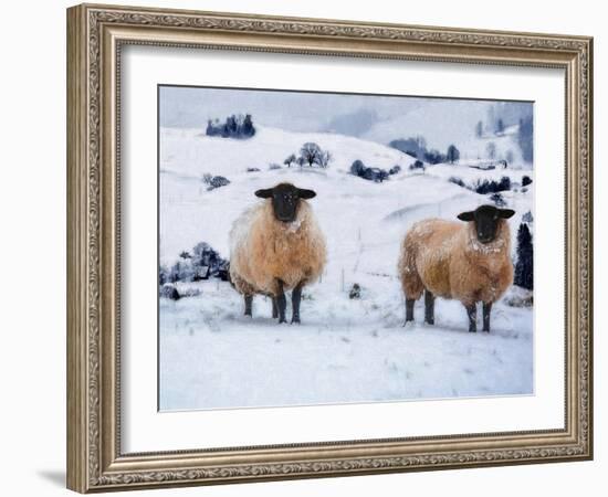 Winter Coats, 2019,-Helen White-Framed Giclee Print