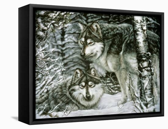 Winter Companions-Jenny Newland-Framed Premier Image Canvas