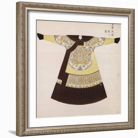 Winter Court Robe Worn by the Emperor, China-null-Framed Giclee Print