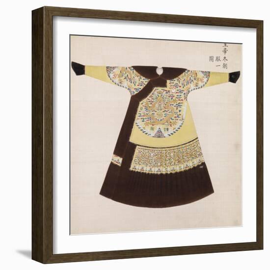 Winter Court Robe Worn by the Emperor, China--Framed Giclee Print