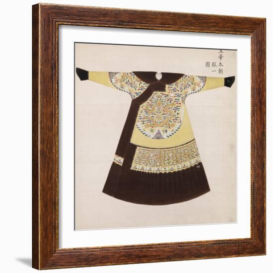 Winter Court Robe Worn by the Emperor, China-null-Framed Giclee Print