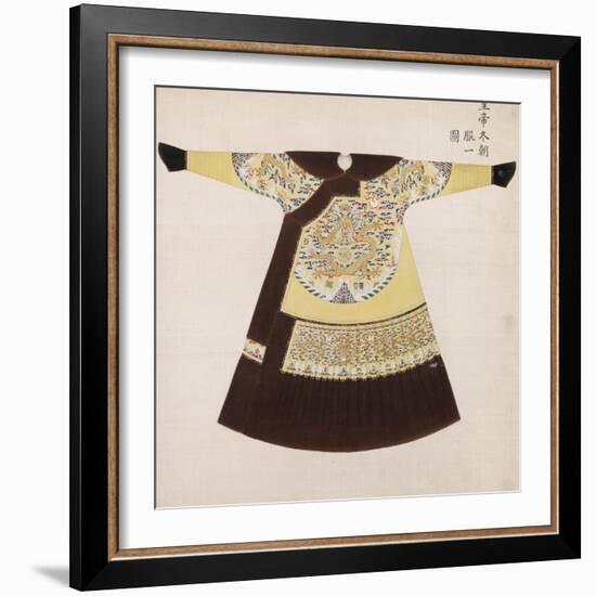 Winter Court Robe Worn by the Emperor, China-null-Framed Giclee Print