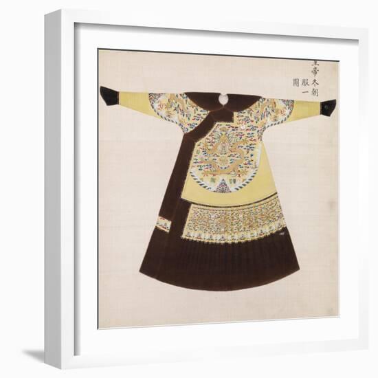 Winter Court Robe Worn by the Emperor, China--Framed Giclee Print