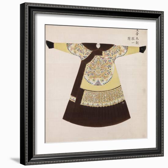 Winter Court Robe Worn by the Emperor, China-null-Framed Giclee Print