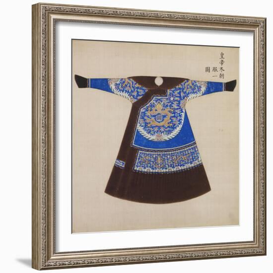 Winter Court Robe Worn by the Emperor, China-null-Framed Giclee Print