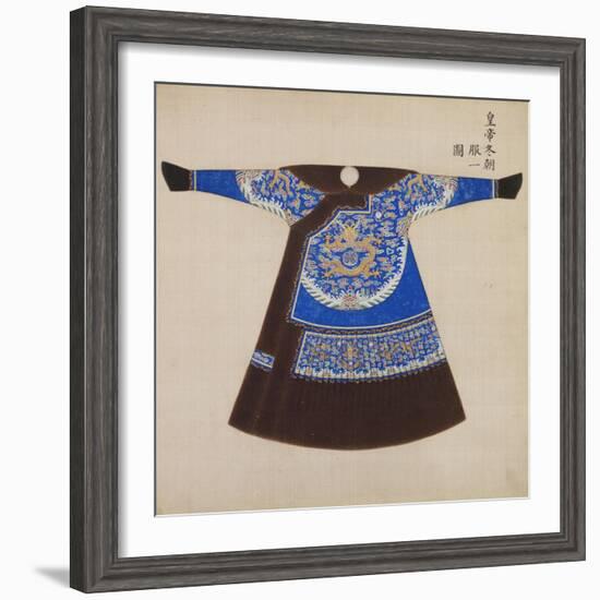 Winter Court Robe Worn by the Emperor, China-null-Framed Giclee Print
