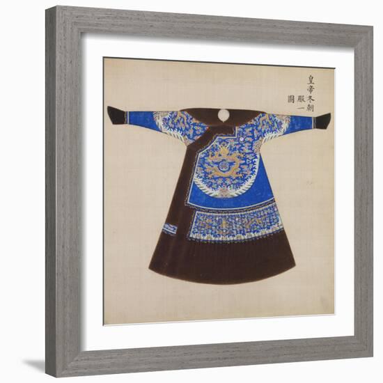 Winter Court Robe Worn by the Emperor, China-null-Framed Giclee Print