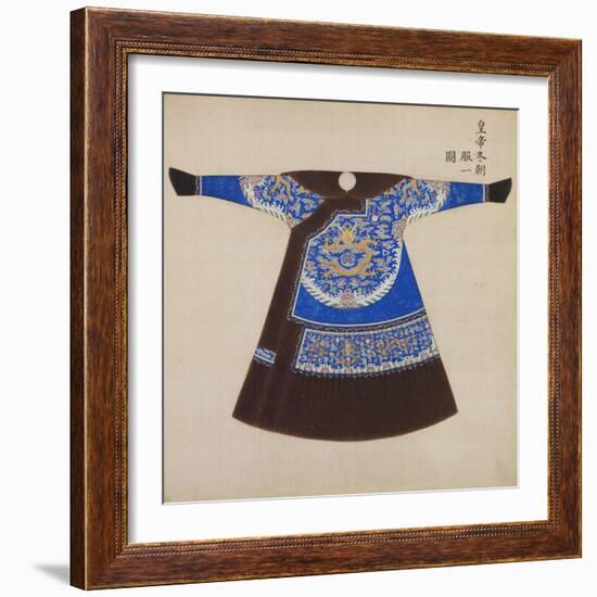 Winter Court Robe Worn by the Emperor, China-null-Framed Giclee Print