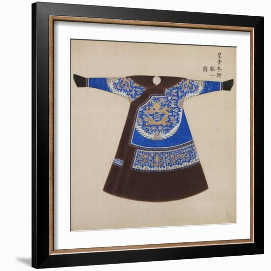 Winter Court Robe Worn by the Emperor, China-null-Framed Giclee Print