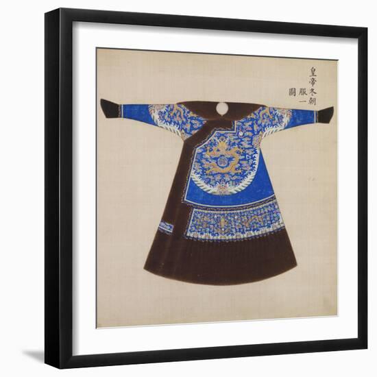 Winter Court Robe Worn by the Emperor, China-null-Framed Giclee Print