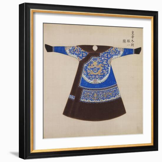 Winter Court Robe Worn by the Emperor, China-null-Framed Giclee Print