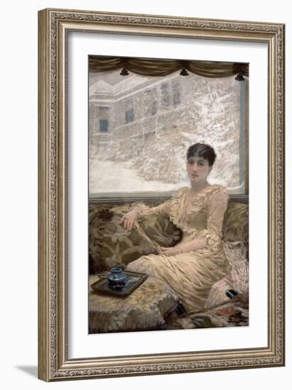 Winter Day-Giuseppe De Nittis-Framed Giclee Print