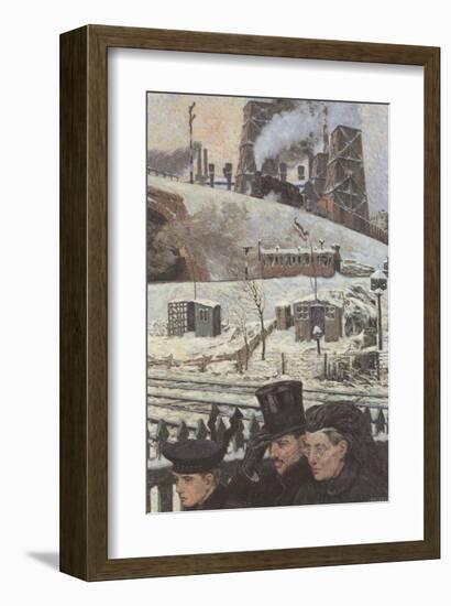 Winter during War-Hans Baluschek-Framed Art Print