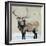 Winter Elk Neutral-Kellie Day-Framed Art Print