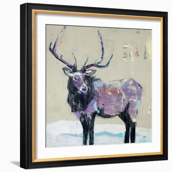 Winter Elk-Kellie Day-Framed Premium Giclee Print